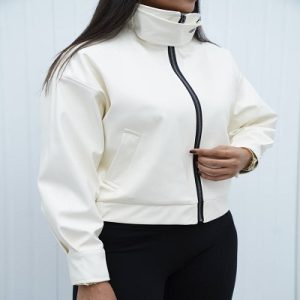 کت چرم کوتاه کد 16516