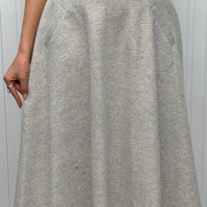 دامن کلوش فوتر پشمی کد 16