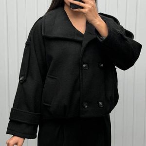 کت فوتر دبل برست یقه ایستاده کد 99