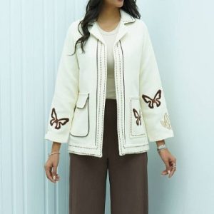 کت شنل طرح پروانه کوک‌دوزی کد 2510