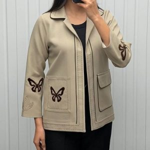 کت فاستونی کوک دوزی طرح پروانه کد 202105