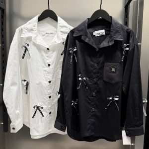 شومیز طرحدار پاپیون میو میو (miu miu) کد  302125