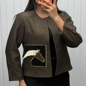 کت شانتون آسترکشی طرح اسب کد 464